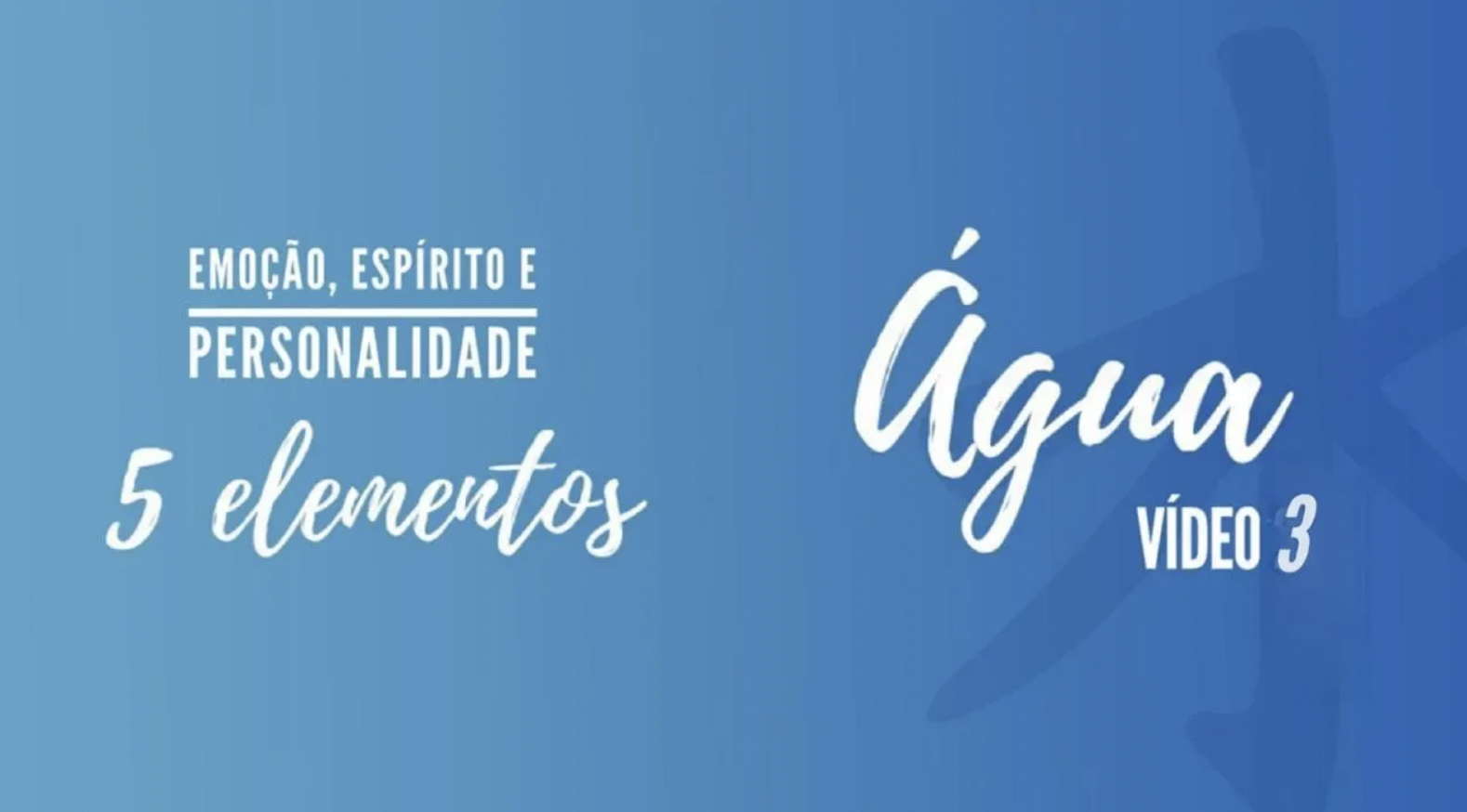 ELEMENTO ÁGUA 2 – Os 5 elementos com Rogério Suguitani